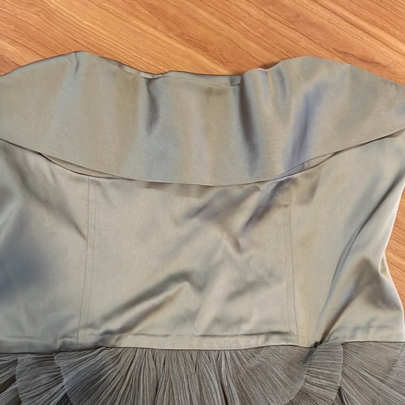 BCBGMaxAzria Strapless Dress Hazelnut Sz 12 - Picture 3 of 15